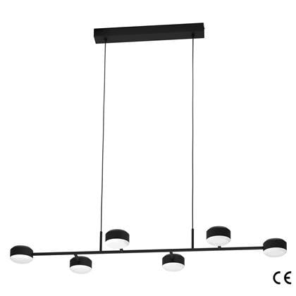 EGLO Clavellina Hanglamp - LED - 120 cm - Zwart|Wit