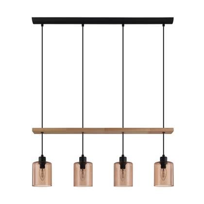 EGLO Coolmont Hanglamp - E14 - Ø 40 cm - Zwart|Bruin