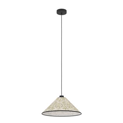 EGLO Oxpark Hanglamp - E27 - Ø 42 cm - Zwart|Wit|Groen - Bamboe
