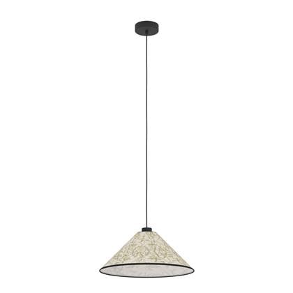 EGLO Oxpark Hanglamp - E27 - Ø 42 cm - Zwart|Wit|Groen - Bamboe