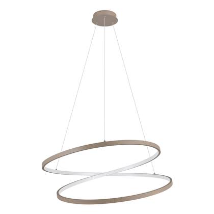 EGLO Ruotale Hanglamp - LED - Ø 70 cm - Zandkleur|Beige|Wit