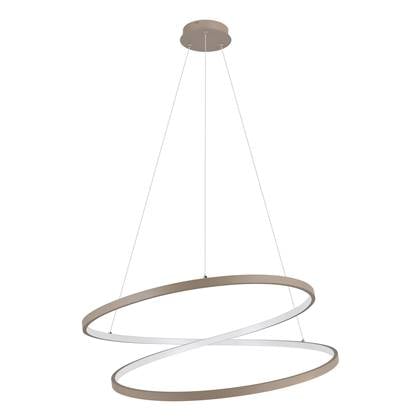 EGLO Ruotale Hanglamp - LED - Ø 70 cm - Zandkleur|Beige|Wit