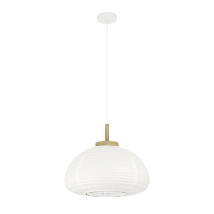 EGLO Summerhill Hanglamp - E27 - Ø 55 cm - Hout & Papier - Wit