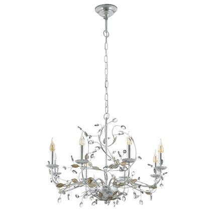 EGLO Vintage Flitwick 1 Kroonluchter - 8 Lichts - Ø780mm. - Zilver