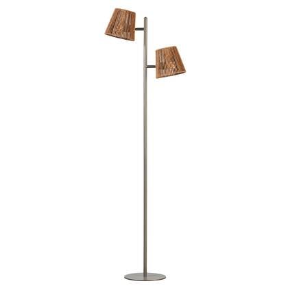 ETH Daan Vloerlamp 2xE27 Anodic brown