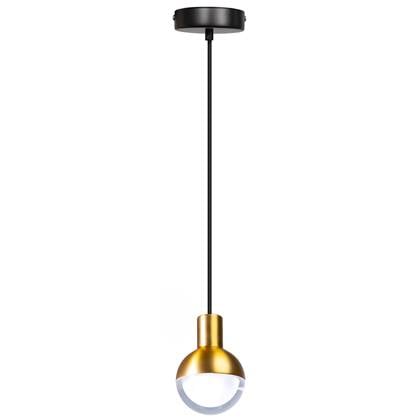 ETH hanglamp Drop 1xGU10 zwart|mat messing