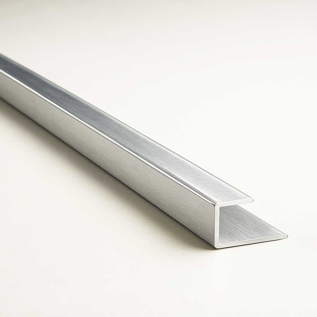 Aluminium eindprofiel Zilver 4 mm