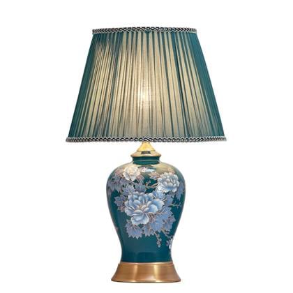 Fine Asianliving Chinese Tafellamp met Kap Keramiek