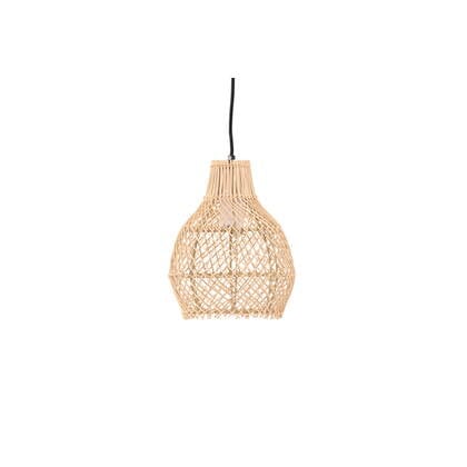 Fjôrd - Plafondlamp Naturel Rotan - 20x20x25cm - Varekil