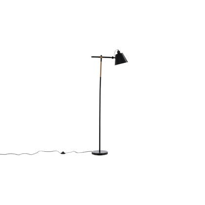 Fjôrd - Vloerlamp Zwart Metaal - 51x25x152cm - Skott