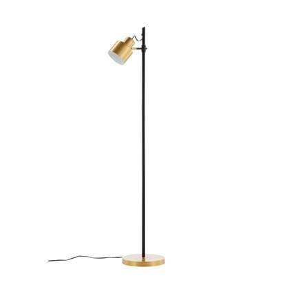 Fjôrd - Vloerlamp Zwart|Brass - Vifta