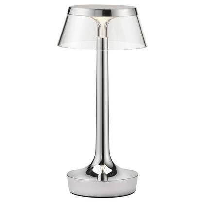 Flos Bon Jour Unplugged LED tafellamp Chrome