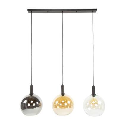 Fraaai Bruno hanglamp tricolore 3-lichts - artic zwart