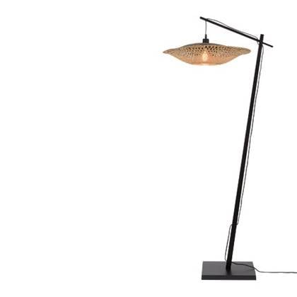 GOOD&MOJO Kalimantan Booglamp - Ø 60 cm - Zwart / Naturel
