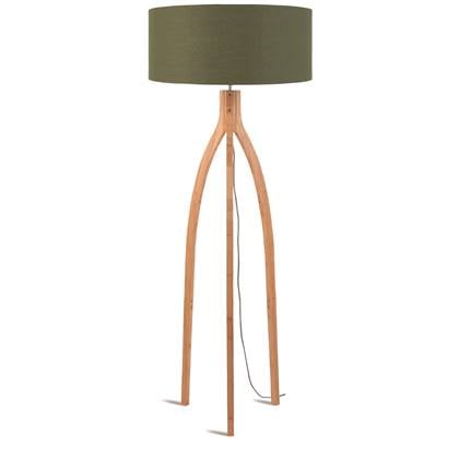GOOD&MOJO Vloerlamp Annapurna - Groen|Bamboe - Ø60cm