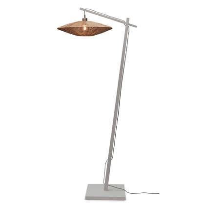 GOOD&MOJO Vloerlamp Iguazu - Bamboe Wit|Jute - 78x55x176cm