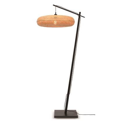 GOOD&MOJO Vloerlamp Palawan - Bamboe Zwart|Naturel - Ø77cm
