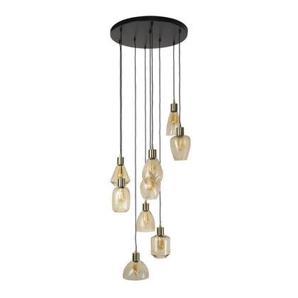 Giga Meubel - Hanglamp Amber - 9-Lichts - Leaf