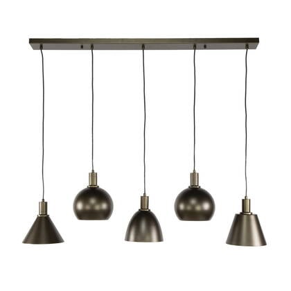 Giga Meubel - Hanglamp Bruin - 5-Lichts - 20x118x150cm - Metallo