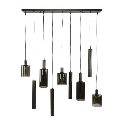 Giga Meubel - Hanglamp Bruin - 9-lichts - 116x22x150cm - Sepiora