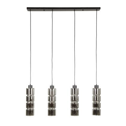 Giga Meubel - Hanglamp Glas - 4-lichts - 105x12x150cm - Cylinder