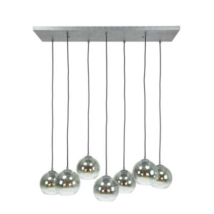 Giga Meubel - Hanglamp Glas - 7-Lichts - Bubble Shaded