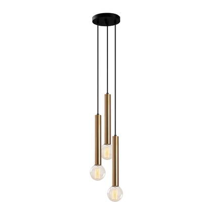 Giga Meubel - Hanglamp Goud Metaal - 3-Lichts - 22x22x136cm - Tempo