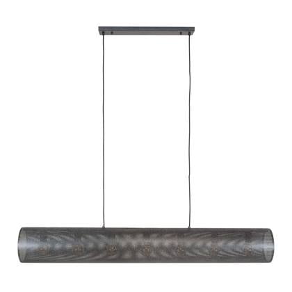 Giga Meubel - Hanglamp Metaal Zwart - 145x20x150cm - Koker Mesh