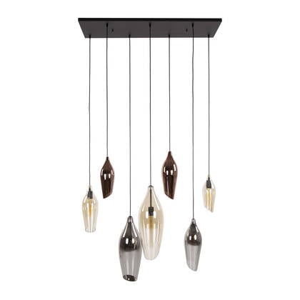Giga Meubel - Hanglamp Mix - 7-lichts - 120x40x150cm - Cocoon