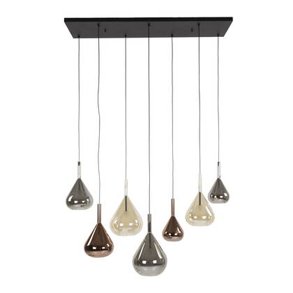 Giga Meubel - Hanglamp Mix - 7-lichts - 120x40x150cm - Wings