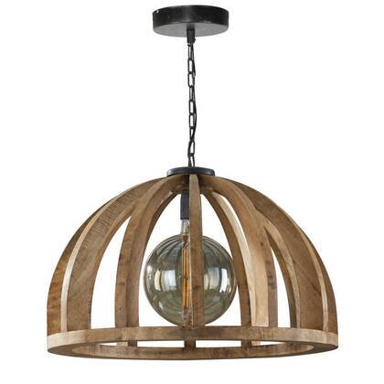 Giga Meubel - Hanglamp Naturel Hout - 1-Lichts - Ø60x150cm