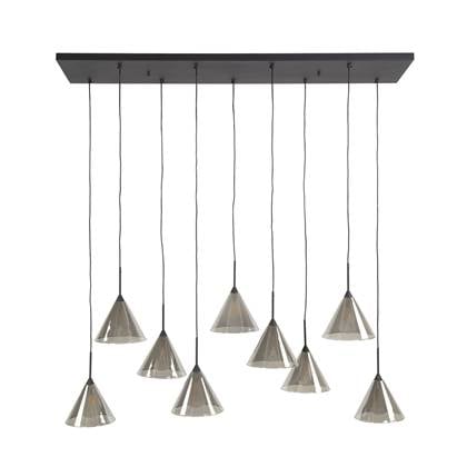 Giga Meubel - Hanglamp Tapse Kap Grijs 9-Lichts