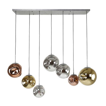 Giga Meubel - Hanglamp Zilver - 7-Lichts - Stellar