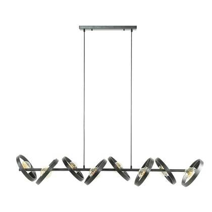 Giga Meubel - Hanglamp Zwart - 8-Lichts - 160x42x150cm - Hover