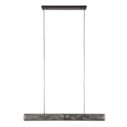 Giga Meubel - Hanglamp Zwart Metaal - 120x10x150cm - Tube Mesh