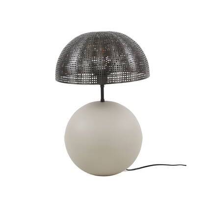 Giga Meubel - Tafellamp Natural Grijs - 1-Lichts - Sphere