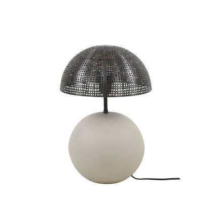 Giga Meubel - Tafellamp Natural Grijs - 1-Lichts - Sphere