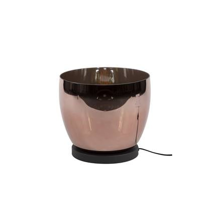 Giga Meubel - Vloerlamp Koper Glas - 29x29x27cm - Up L