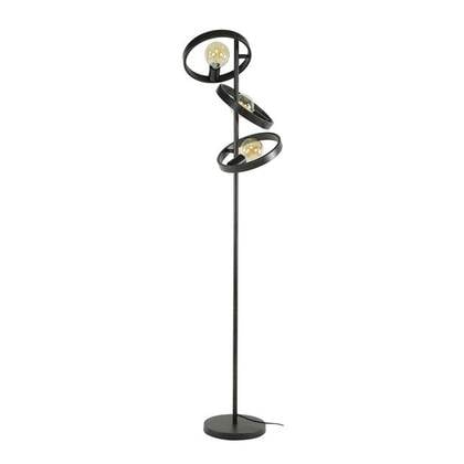 Giga Meubel - Vloerlamp Zwart - 3-Lichts - 40x40x155cm - Hover
