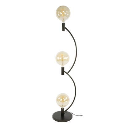 Giga Meubel - Vloerlamp Zwart - 3-lichts - 35x30x160cm - Arcus