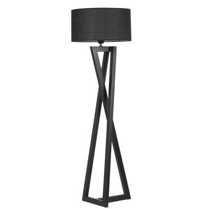 Giga Meubel - Vloerlamp Zwart Hout - 45x45x150cm - Macka