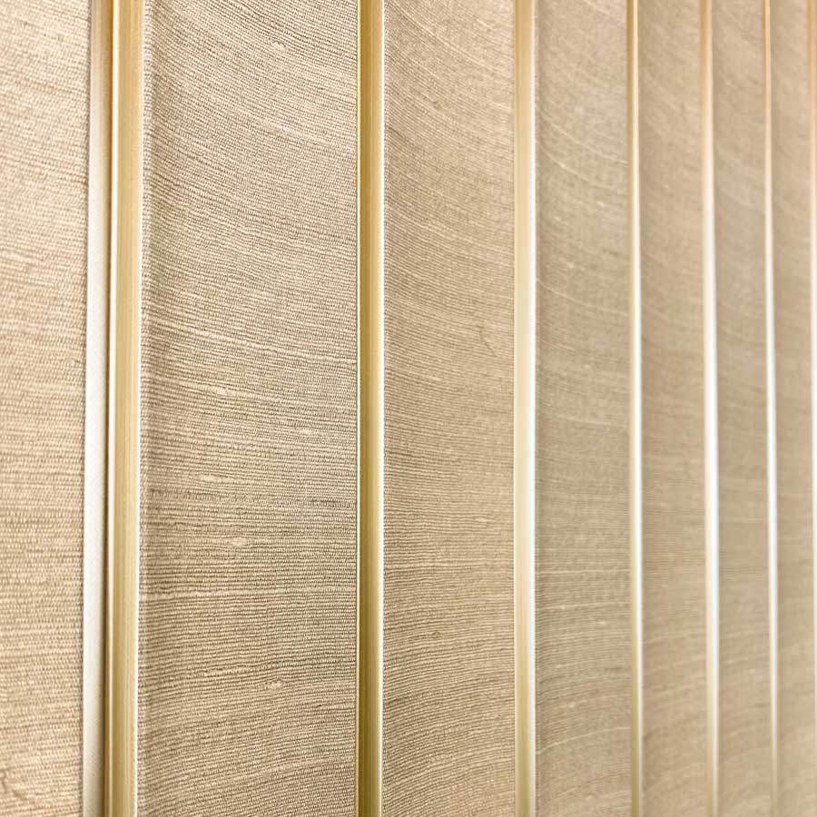 Wandpaneel Grace Beige 260x12cm - 260 cm x 12 cm x 1.2 cm | 1.2 kg | Paneli akoestische wandpanelen - AKU Wandpanelen - Afbeelding 3
