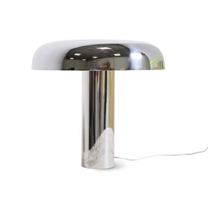 HKliving Mushroom Tafellamp H 38 cm - Chrome