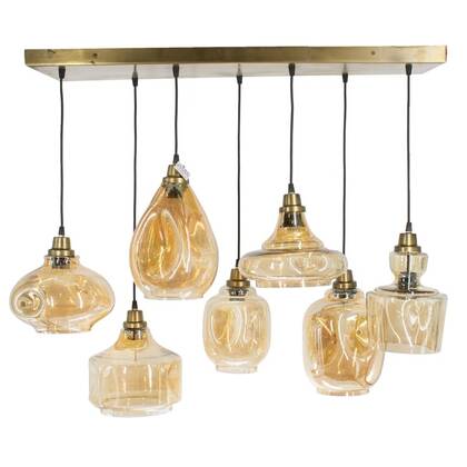 Hanglamp 7 Bollen - Eetkamer Woonkamer Slaapkamer - Goud