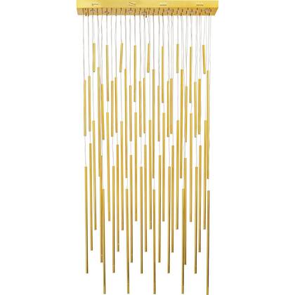 Hanglamp Living Vegas Deluxe Goud Kare Design