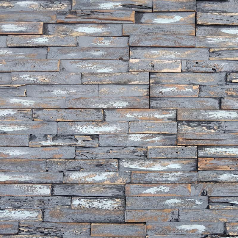 Houtstrips 3D Teakhout Makassar 50x18cm - Afbeelding 2