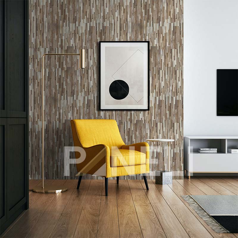 Houtstrips 3D Teakhout NuNu 50x18cm - Afbeelding 2