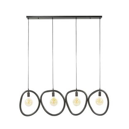 Hoyz Collection - Hanglamp Pebble 4 Lichts - Artic Zwart