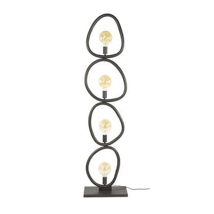 Hoyz Collection - Vloerlamp Pebble 4-lichts - Artic Zwart