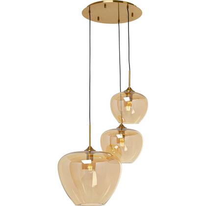 Kare Design Sphere Hanglamp - amber - Ø45cm